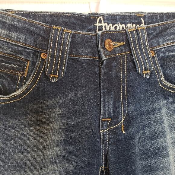 Anoname denim  dark wash western Bootcut jeans size 27 - Picture 12 of 13